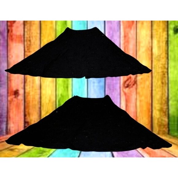 Vintage Liz Claiborne Black Sequined Maxi Skirt Size 6 Embroidered Floral READ - Picture 5 of 12